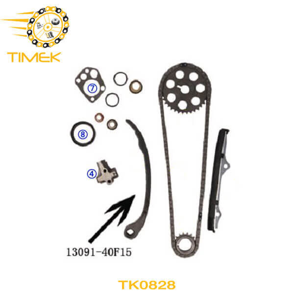 TK0828 Nissan Prairie Silvia KA24E 2.4L Superior Quality Timing Chain Kit Set Changsha Timek